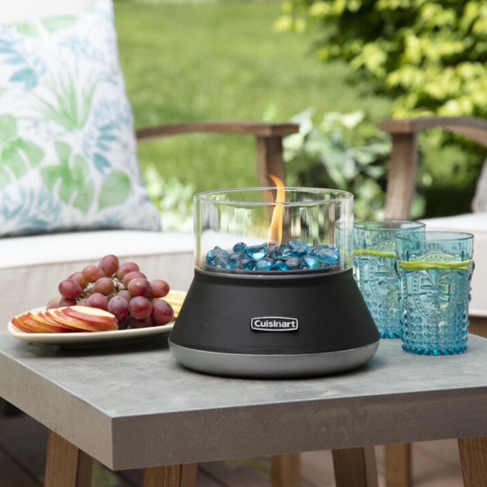 NEW Cuisinart Black Petite Tabletop Fire Bowl